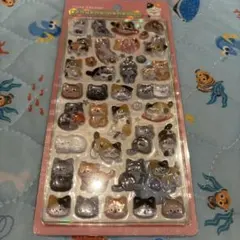 ボンボンドロップシール　和柄　新作　和猫　ねこ　ネコ