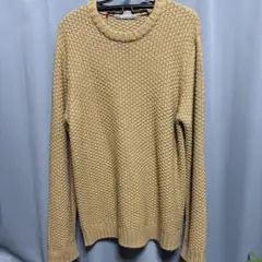 nano universe ベージュ 編み込み ニット メンズ セーター