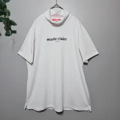 【marie claire 】スポーツ Tシャツ LL ホワイトモックネックのサムネイル