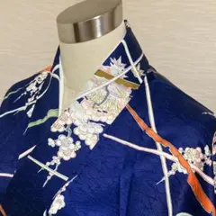 KA1937 洗える着物 小紋 身丈157cm ポリエステル 化繊