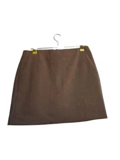 UNIQLO茶色系チェック柄タイトスカート