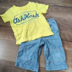OshKosh TシャツとGAPデニムショートパンツ　90cm　2点セット