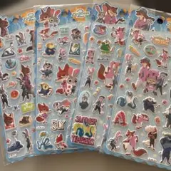 13:ズートピアのクッションシール ４枚セット