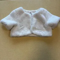 H&M ファー　ボレロ　ホワイト