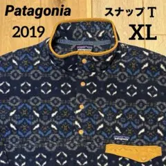 ★パタゴニア シンチラ スナップT★フリース プルオーバー★2019★XL★総柄