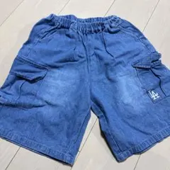 MLB カーゴショーツ 140 デニムブルー