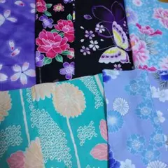 浴衣リメイク　ハギレ　6種類