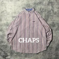CHAPS ボタンダウン ストライプシャツ 2XLサイズ