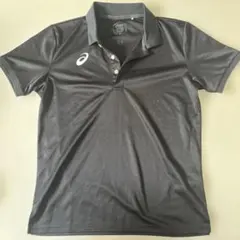 ASICS 黒 ポロシャツ D1
