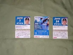 日本ハム 野村佑希(21年)(25年開幕四番)・西川遥輝(21年発行)2枚セット