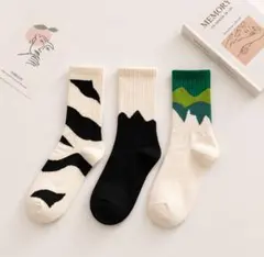 レディースソックス　4足セット　靴下　23〜23.5cm　ソックス　北欧　韓国