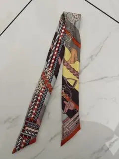 P*2様 訳あり　HERMES エルメス ツイリー スカーフ ネイビー ボルドー P*2様 訳あり HERMES エルメス ツイリー スカーフ ネイビー ボルドー