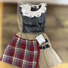 キッズ服 100cm トップスとスカートのセット