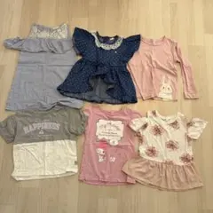 女の子 120 夏服まとめ売り 6点セット ワンピース トップス