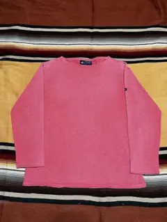 90s フランス製 SAINT JAMES バスクシャツ T4 コーラルピンク