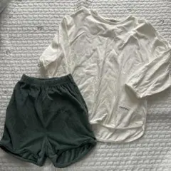 韓国子供服　oatmeal セットアップ