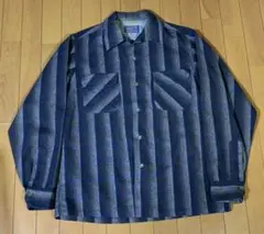 良い配色 50s ペンドルトン ボードシャツ 黒グレー青