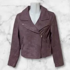 【LIP SERVICE】パープルピンク系/ライダースジャケット/M