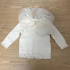 Cottoli バースデイ チュール襟付き リブカットソー 80cm