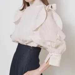 SNIDEL ハーフスリーブオーガンジーブラウスのサムネイル
