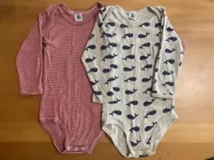 PETIT BATEAU ロンパース 肌着 2枚