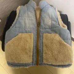 スカぺ　skapeデニムフリースベスト 130