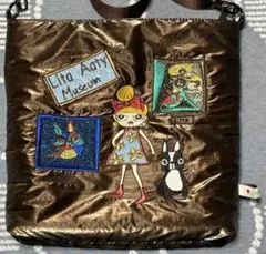 美品】LitaAaty ショルダーバッグ メタリックグレー 多機能 多ポケット 