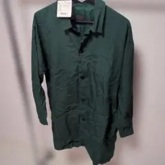 【未着用】センスオブプレイス ステンカラーコート Mサイズ グリーン
