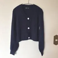 【SHEIN】ショート丈リブカーディガン