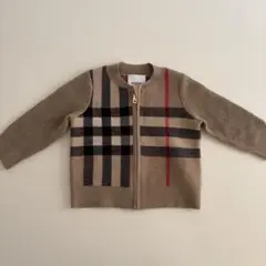 美品 クリーニング済み BURBERRY チェック柄 ベビーポンチョ S - メルカリ