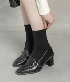 【最終値下げ♡】美品！RANDA ブーツ　ストレッチ　ソックスアンクルブーツ