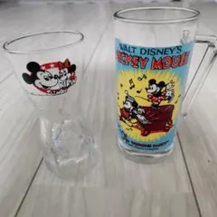 ミッキーレトログラス　2個セット