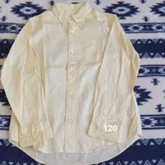 MIKI HOUSE 長袖シャツ 120 淡い黄色