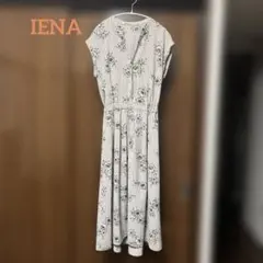 イエナ　IENA ストライプフラワースキッパーシャツワンピース 36サイズ