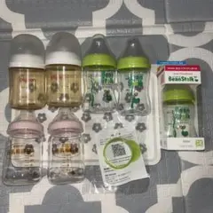 哺乳瓶　7本セット　ピジョン　ビーンスターク　アタッチメント