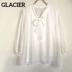 美品 ハニーズ ボウタイブラウス M ホワイト 白 長袖 シャツ レディースのサムネイル