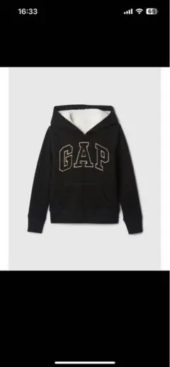 パーカー GAPロゴ 裏ボア ジップアップ パーカー (キッズ)