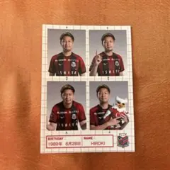 北海道コンサドーレ札幌　シークレット　　　証明写真風ステッカー10宮澤