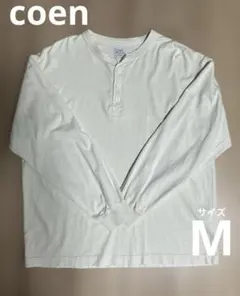 coen ヘンリーネック長袖Tシャツ　Mサイズのサムネイル