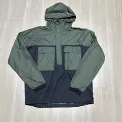 New Balance パッカブルパーカー　カーキ&ブラックメンズS