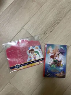 happyくじ　G賞J賞　ディズニー　アリエルセット　ステッカー　ポストカード