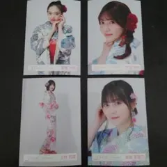 櫻坂46 生写真　浴衣　遠藤光莉　大沼晶保　上村莉菜　幸阪茉莉乃