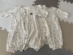 (2着セット)赤ちゃんの城　ロンパース 50-70cm 3〜9キロ