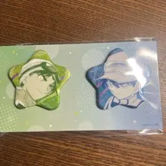 ゆ*ん様 名探偵コナン　ペアシリーズ　星型　缶バッジ　工藤新一　服部平次