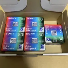 소니 MD 레코딩 미니 디스크 컬러 믹스 팩 80분 5팩