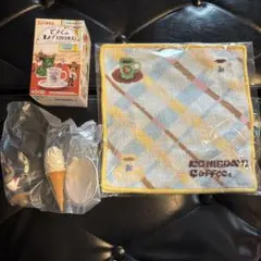 ですくdeコメダ珈琲店　さくらんぼはいかが？　箱付き　ハンカチ(未開封)セットのサムネイル