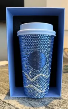 Starbucks ラインストーン タンブラー タイ限定ブルー - メルカリ