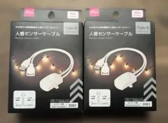 【人気商品】ダイソー人感センサーケーブル２個セット Type-A 3083のサムネイル