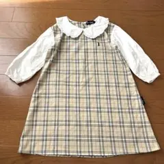 EAST BOY チェック柄ワンピース 長袖