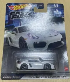 ホットウィール　ポルシェ718　ケイマン GT4 ワイルドスピード